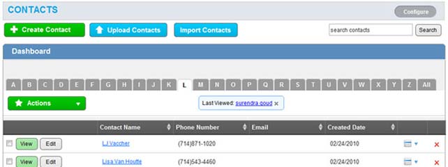 Apptivo Business Applications - Contacts