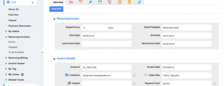 recurring-invoice
